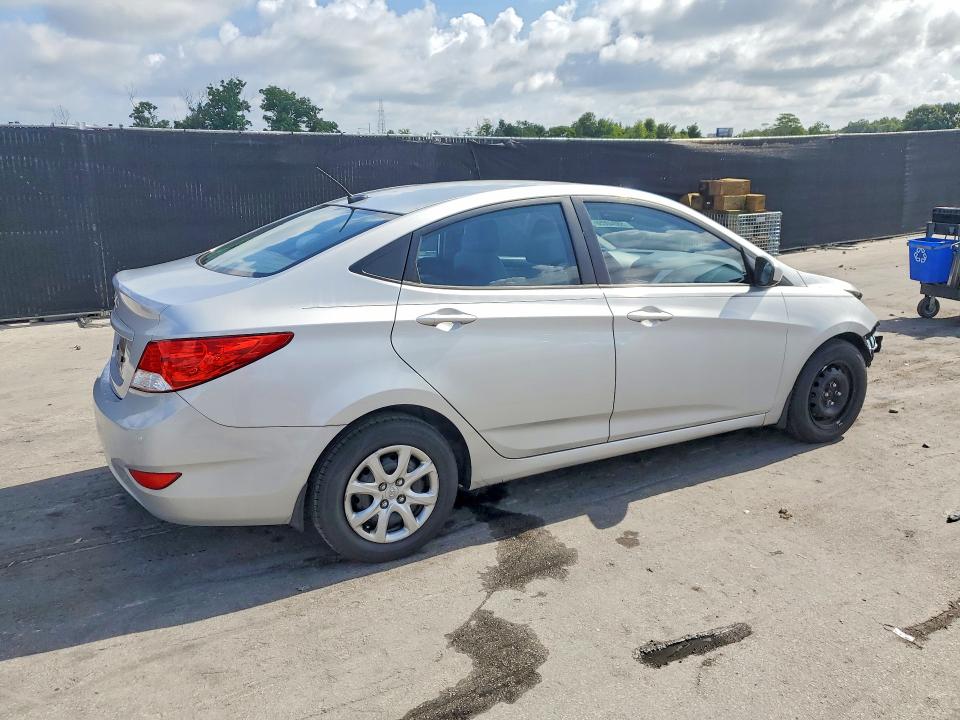 2013 Hyundai Accent VIN KMHCT4AE1DU534382 COPART salvage auction — FRONT END, FL - CERT OF TITLE SLVG REBUILDABLE, sold $775 on 2026-07-14 (photo 3)