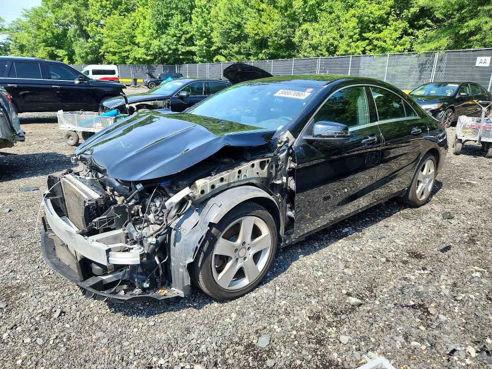2015 Mercedes-benz Cla-klasse VIN WDDSJ4GB8FN178499 COPART salvage auction — FRONT END, Md - Cert Of Salvage > 75% Damage, sold $1,300 on 2026-08-07 (photo 1)
