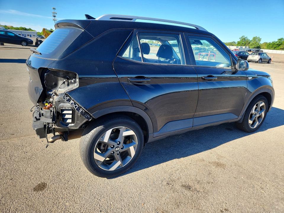 2022 Hyundai Venue VIN KMHRC8A30NU203651 COPART salvage auction — REAR END, NY - MV-907A SALVAGE CERTIFICATE, sold $3,450 on 2026-07-06 (photo 3)