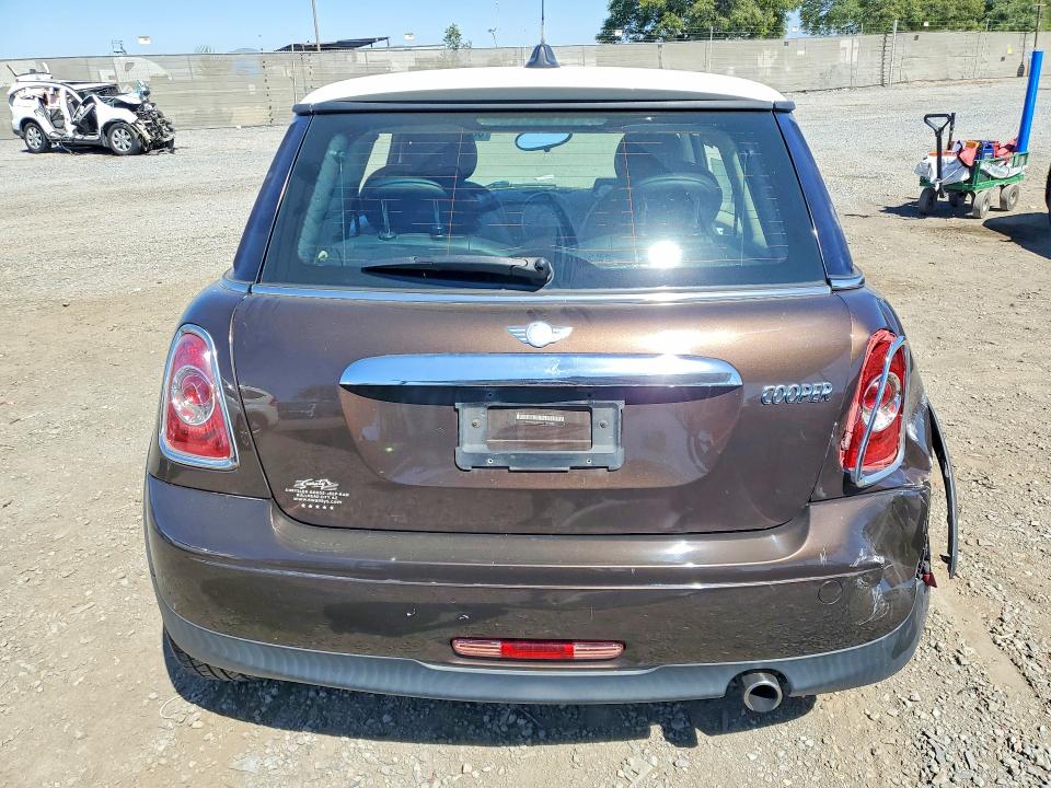 2012 Mini Cooper VIN WMWSU3C59CT256028 COPART salvage auction — FRONT END, Ca - Salvage Certificate, sold $175 on 2026-07-16 (photo 6)