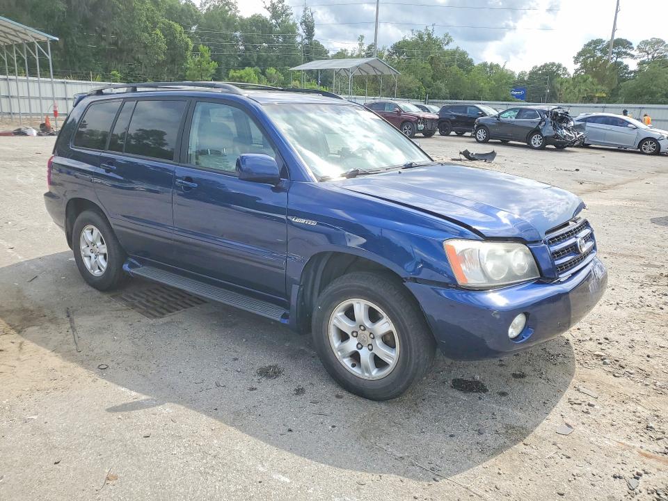 2002 Toyota Highlander VIN JTEHF21A820090792 COPART salvage auction — FRONT END, Id - Salvage Certificate Of Title, sold $975 on 2026-07-23 (photo 4)