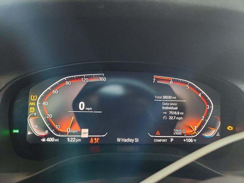 2020 BMW VIN 5UX2V1C03L9B74125 COPART salvage auction — FRONT END, Az - Cert Of Title - Salvage, sold $7,600 on 2026-07-22 (photo 9)