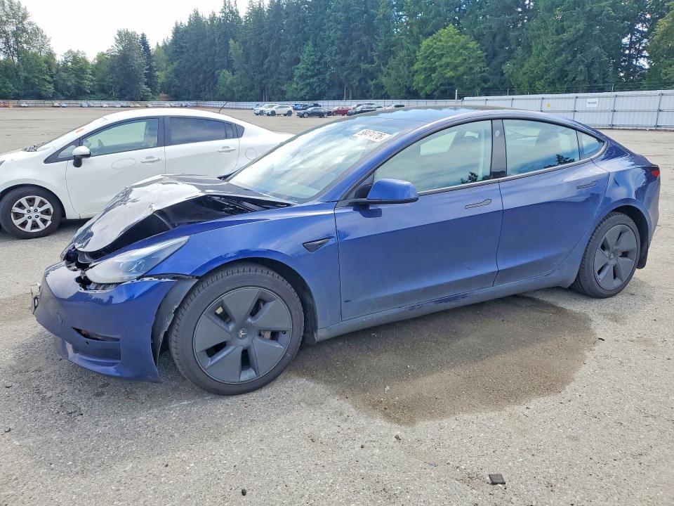2022 Tesla VIN 5YJ3E1EB0NF131680 COPART salvage auction — FRONT END, Wa - Bill Of Sale, sold $8,200 on 2026-07-06 (photo 1)