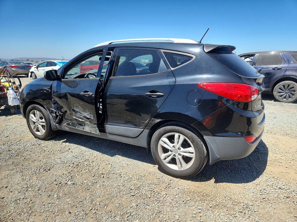 2013 Hyundai VIN KM8JU3ACXDU712836 COPART salvage auction — SIDE, CA - SALVAGE CERTIFICATE, sold $1,600 on 2026-07-24 (photo 2)
