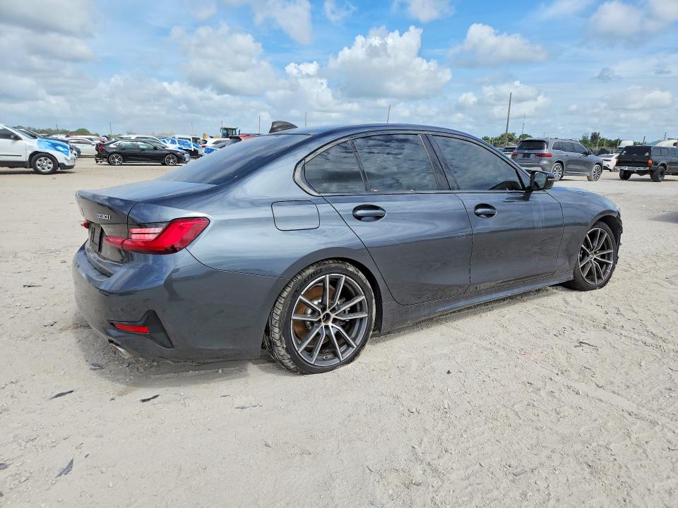 2021 BMW 3er VIN 3MW5R1J04M8B70158 COPART salvage auction — FRONT END, Fl - Certificate Of Destruction, sold $9,700 on 2026-07-09 (photo 3)