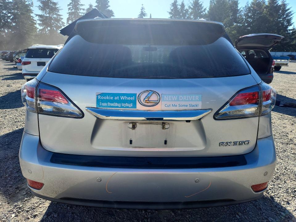 2013 Lexus Rx 350 VIN JTJBK1BA8D2023628 COPART salvage auction — FRONT END, Wa - Bill Of Sale, sold $3,700 on 2026-07-04 (photo 6)