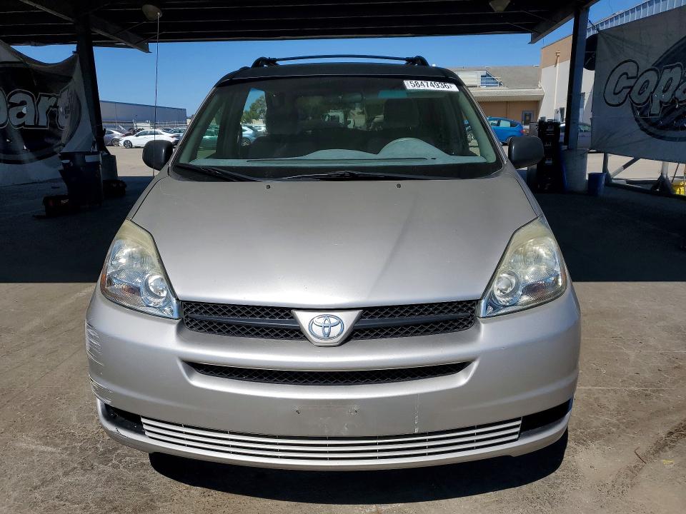 2004 Toyota Sienna VIN 5TDZA23C84S184516 COPART salvage auction — SIDE, Ca - Salvage Certificate, sold $70 on 2026-07-21 (photo 5)