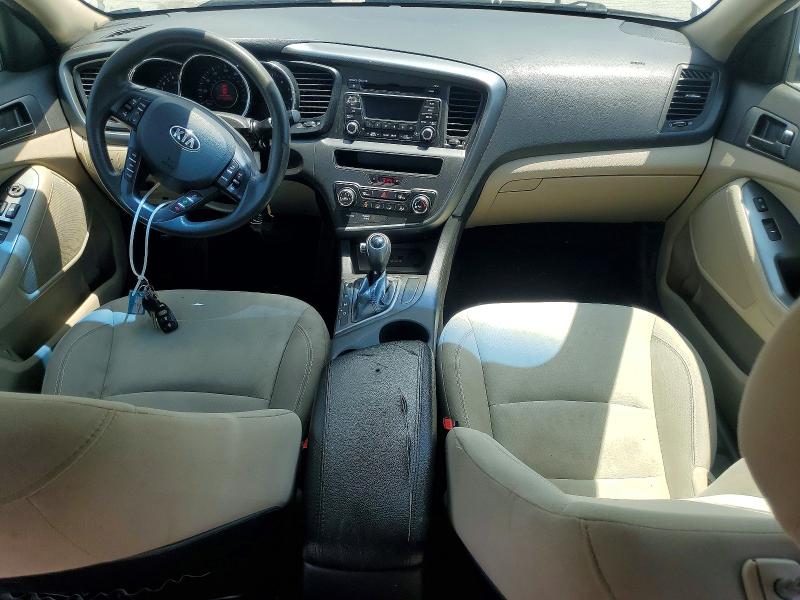 2013 Kia Optima VIN 5XXGM4A70DG202282 COPART salvage auction — VANDALISM, Ky - Cert Of Title-Salvage, sold $875 on 2026-07-27 (photo 8)