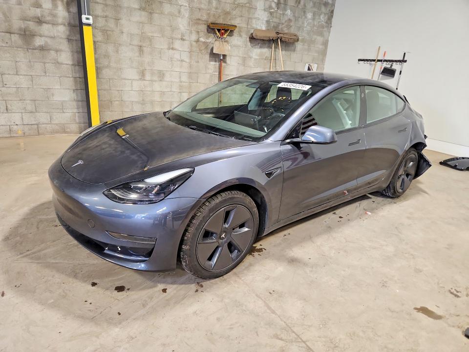 2023 Tesla Model 3 VIN 5YJ3E1EAXPF650908 COPART salvage auction — REAR END, Pa - Certificate Of Salvage, sold $7,600 on 2026-07-15 (photo 1)