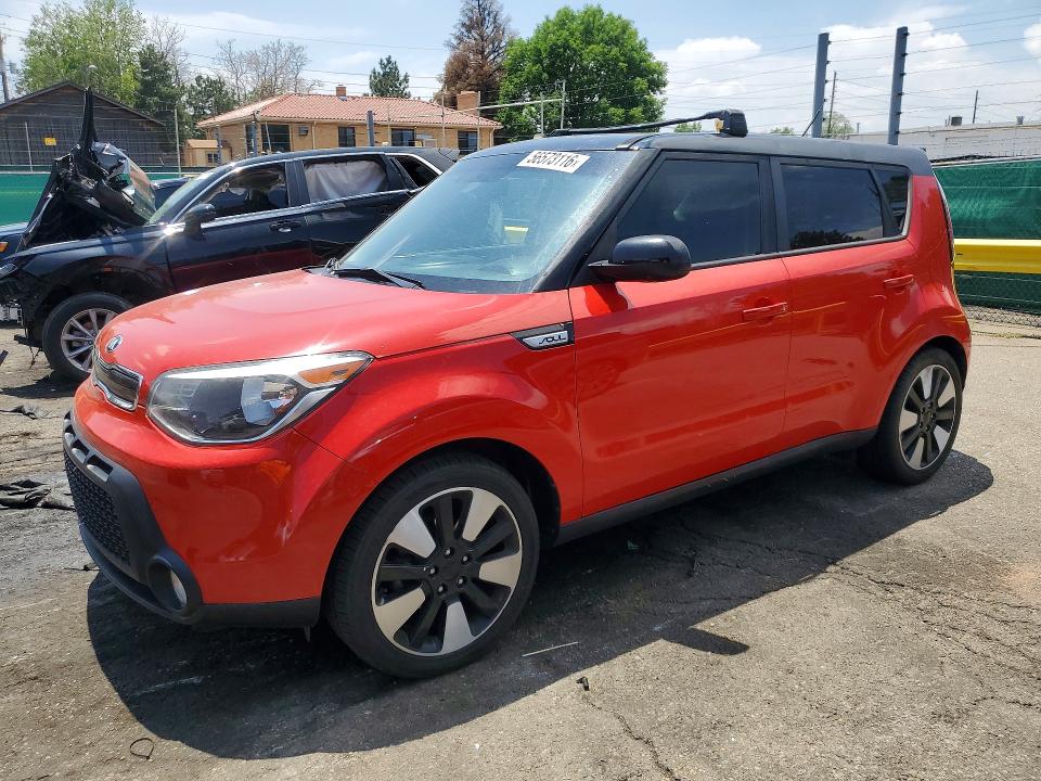 2016 Kia Soul VIN KNDJP3A58G7358332 COPART salvage auction — HAIL, Co - Dis/Dlr/Exp Only Clean Title, sold $275 on 2026-07-23 (photo 1)