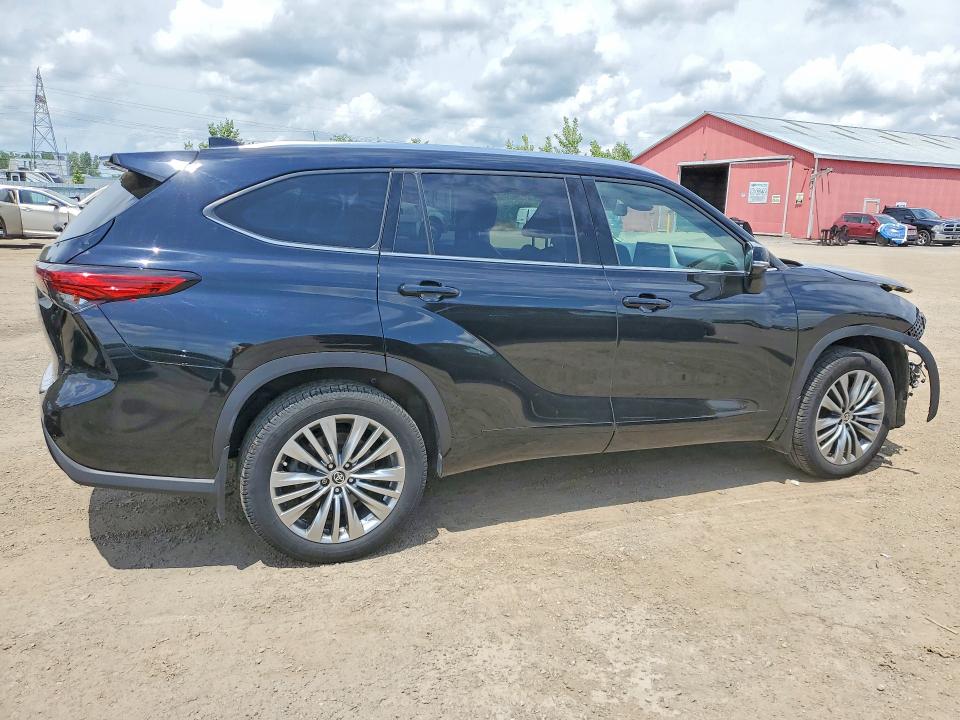 2022 Toyota Highlander VIN 5TDFZRBH7NS205665 COPART salvage auction — FRONT END, On - Permit Salvage, sold $25,000 on 2026-07-09 (photo 3)