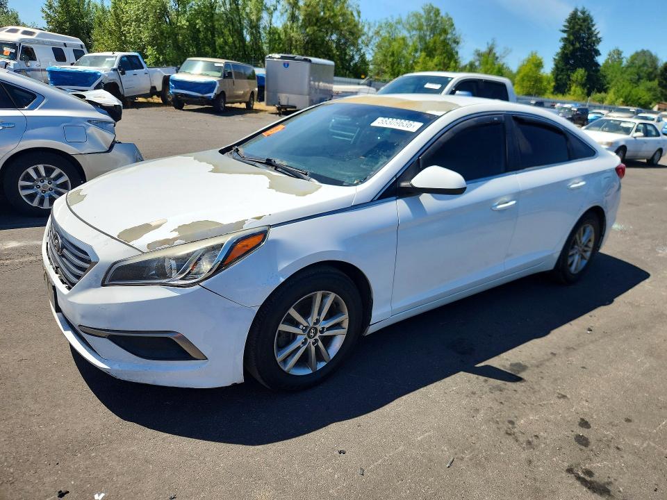 2017 Hyundai VIN 5NPE24AF1HH485046 COPART salvage auction — REAR END, Ca - Certificate Of Title (P), sold $625 on 2026-07-27 (photo 1)