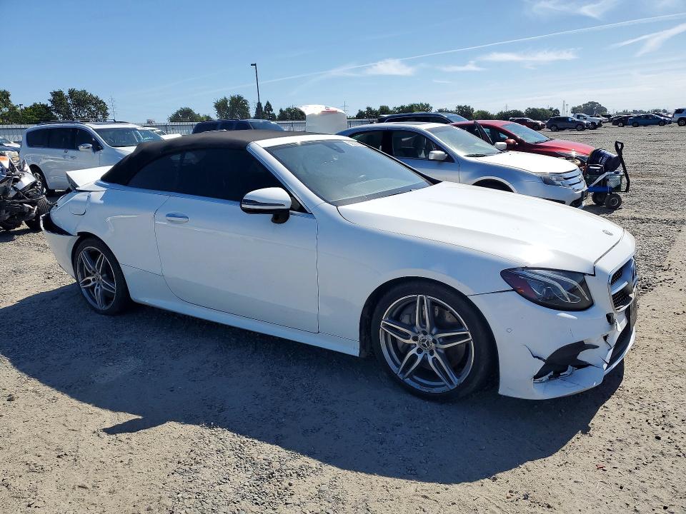 2018 Mercedes-benz E-class VIN WDD1K6FBXJF029780 COPART salvage auction — REAR END, Ca - Salvage Certificate, sold $6,000 on 2026-07-02 (photo 4)