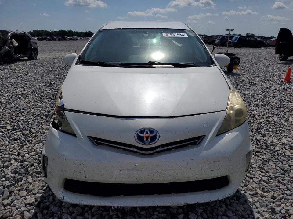 2012 Toyota Prius v VIN JTDZN3EU3C3166196 COPART salvage auction — FRONT END, FL - CERT OF TTL-REBUILT&SLVG RBLD, sold $1,300 on 2026-07-02 (photo 5)