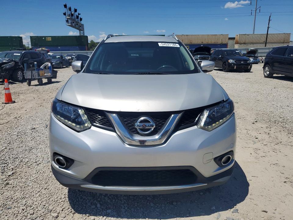 2015 Nissan Rogue VIN KNMAT2MV4FP563355 COPART salvage auction — NORMAL WEAR, OH - CERT OF TITLE-REBUILT SALVAGE, sold $300 on 2026-07-02 (photo 5)