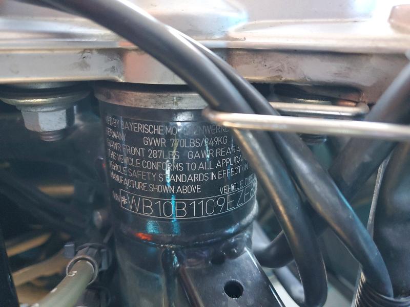 2014 BMW VIN WB10B1109EZF85405 COPART salvage auction — SIDE, Ca - Salvage Certificate, sold $1,200 on 2026-07-02 (photo 9)