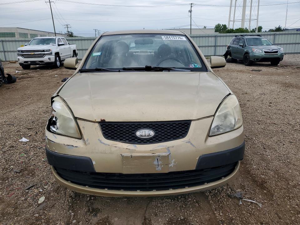 2009 Kia Rio VIN KNADE223396519198 COPART salvage auction — REAR END, Il - Salvage Certificate, sold $275 on 2026-07-17 (photo 5)