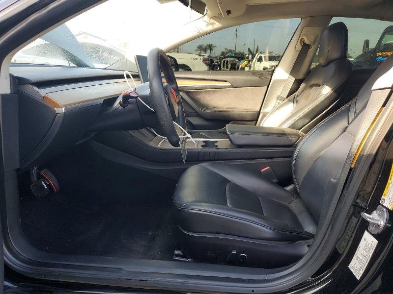 2021 Tesla Model 3 VIN 5YJ3E1EA6MF095905 COPART salvage auction — FRONT END, Ca - Salvage Certificate, sold $3,100 on 2026-07-27 (photo 7)