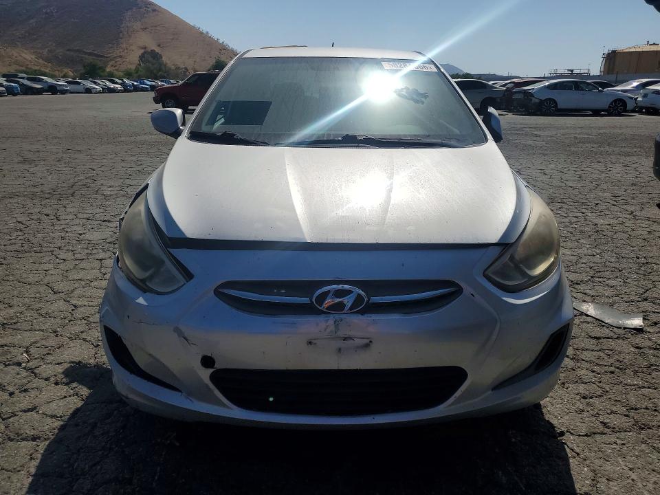 2015 Hyundai Accent VIN KMHCT4AE6FU863856 COPART salvage auction — FRONT END, Ca - Salvage Certificate, sold $850 on 2026-07-09 (photo 5)