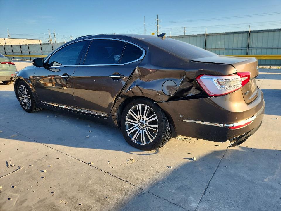 2014 Kia Cadenza VIN KNALN4D73E5160619 COPART salvage auction — REAR END, Tx - Salvage Vehicle Title, sold $1,350 on 2026-07-31 (photo 2)