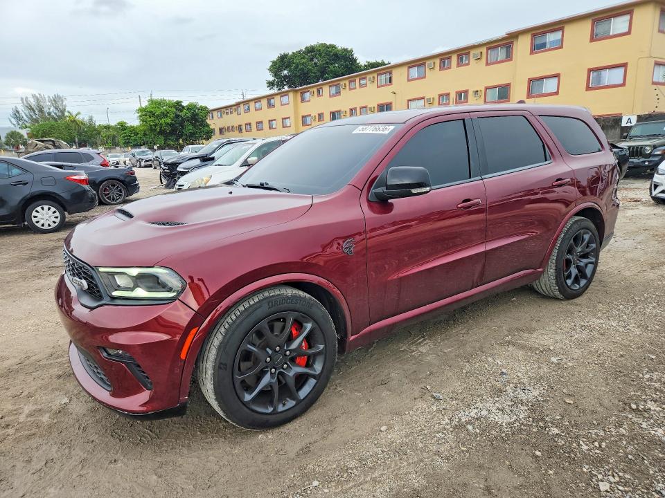 2021 Dodge Durango VIN 1C4SDJH93MC606015 COPART salvage auction — FRONT END, Fl - Cert Of Title-Rebuilt, sold $16,000 on 2026-07-02 (photo 1)