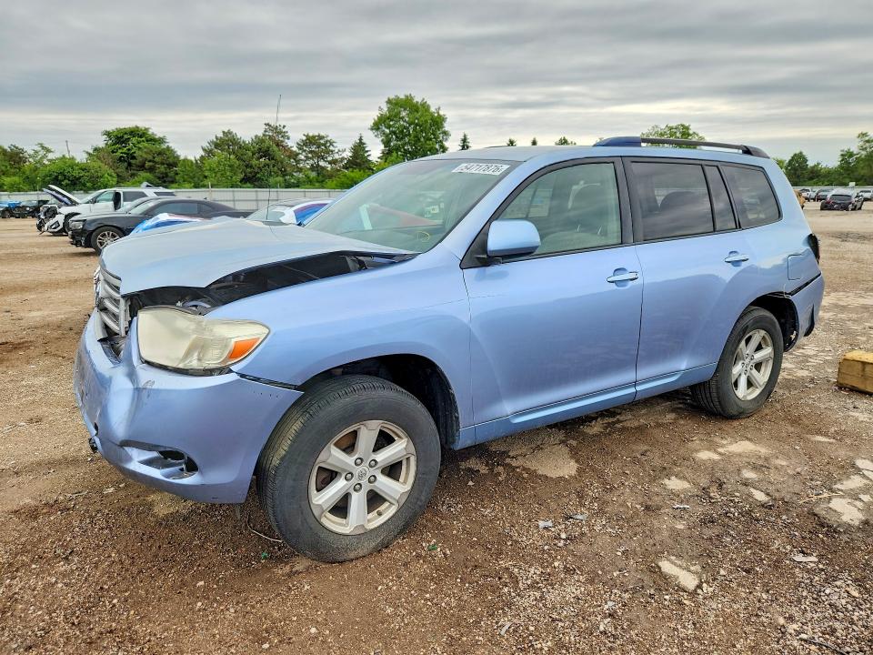 2010 Toyota Highlander VIN JTEZA3EH5A2011646 COPART salvage auction — REAR END, Il - Salvage Certificate, sold $300 on 2026-07-21 (photo 1)