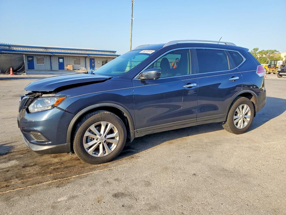 2016 Nissan Rogue VIN KNMAT2MTXGP677621 COPART salvage auction — FRONT END, Fl - Cert Of Title Slvg Rebuildable, sold $2,300 on 2026-07-14 (photo 1)