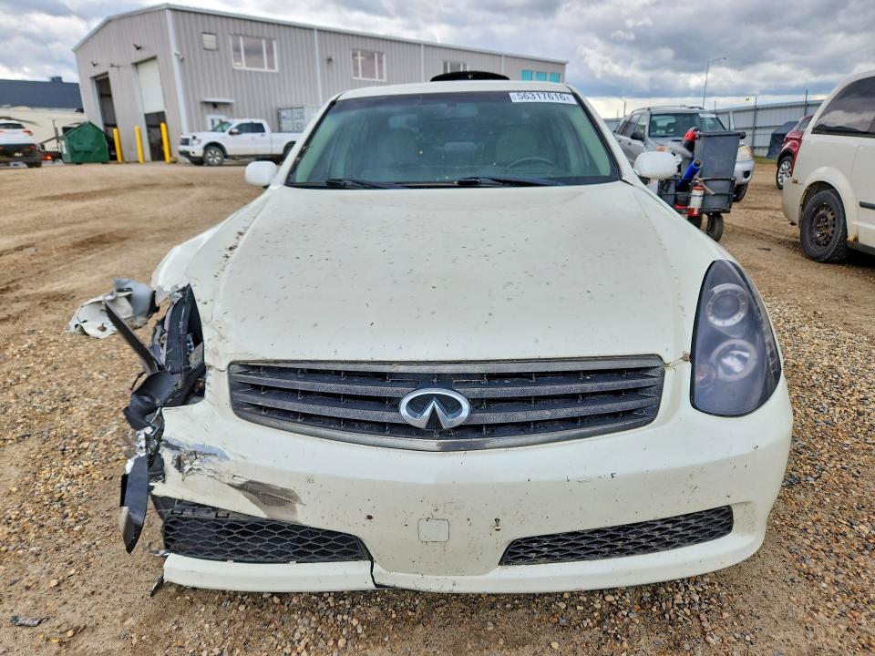 2006 Infiniti G35 VIN JNKCV51EX6M504920 COPART salvage auction — FRONT END, Ab - Bos - Salvage, sold $250 on 2026-07-09 (photo 5)