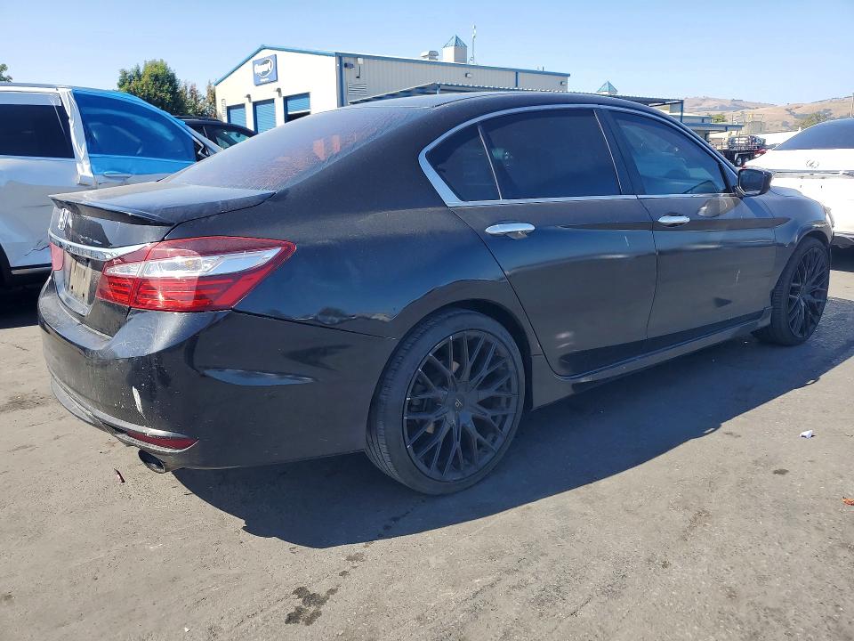 2016 Honda Accord VIN 1HGCR2F57GA245496 COPART salvage auction — FRONT END, Ca - Salvage Certificate, sold $4,300 on 2026-07-02 (photo 3)
