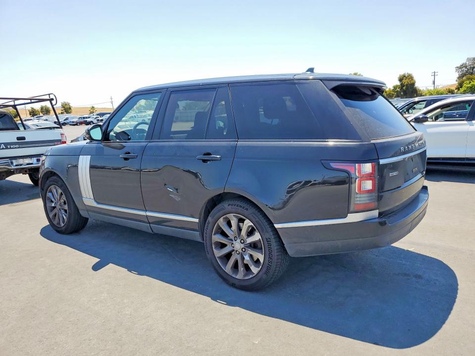 2016 Land rover RANGE ROVER VIN SALGS2KF9GA298020 COPART salvage auction — FRONT END, Ca - Salvage Certificate, sold $4,850 on 2026-07-20 (photo 2)