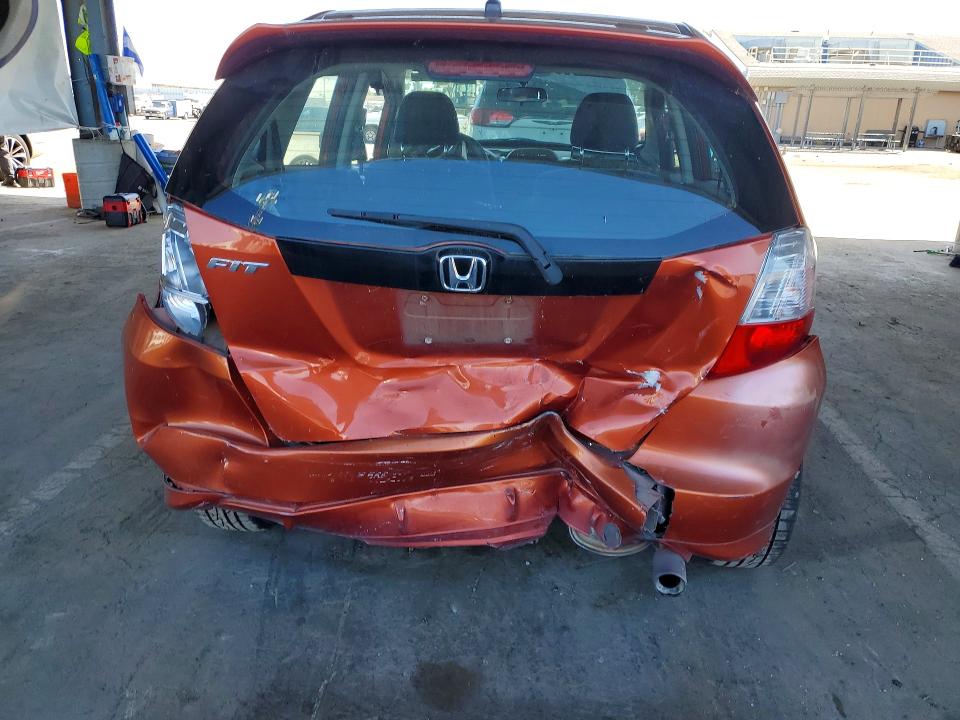 2012 Honda Fit VIN JHMGE8H68CC017508 COPART salvage auction — REAR END, Ca - Salvage Certificate, sold $1,300 on 2026-07-14 (photo 6)