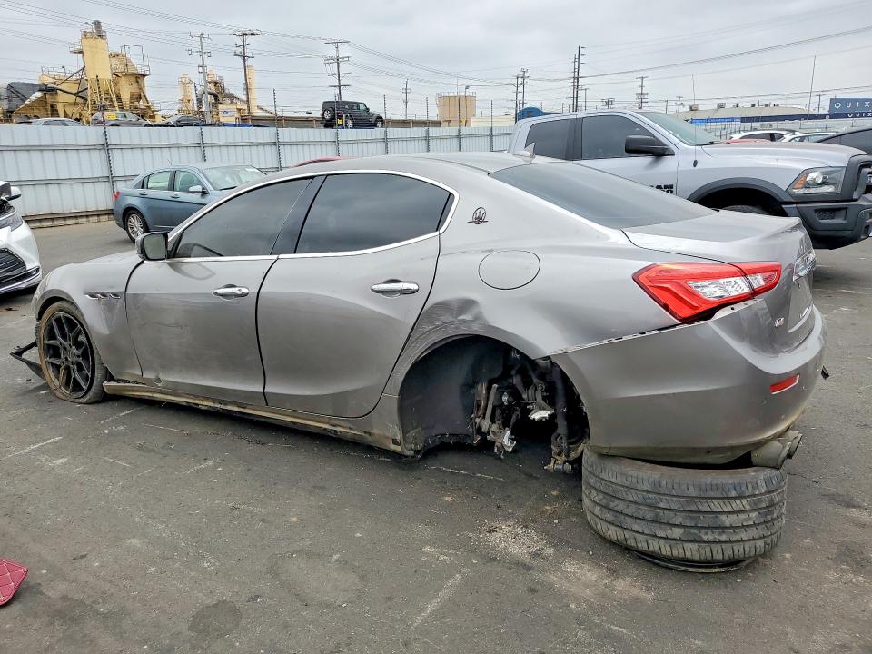 2015 Maserati Ghibli VIN ZAM57RTA6F1149408 COPART salvage auction — REAR END, Ca - Salvage Certificate, sold $1,100 on 2026-07-13 (photo 2)