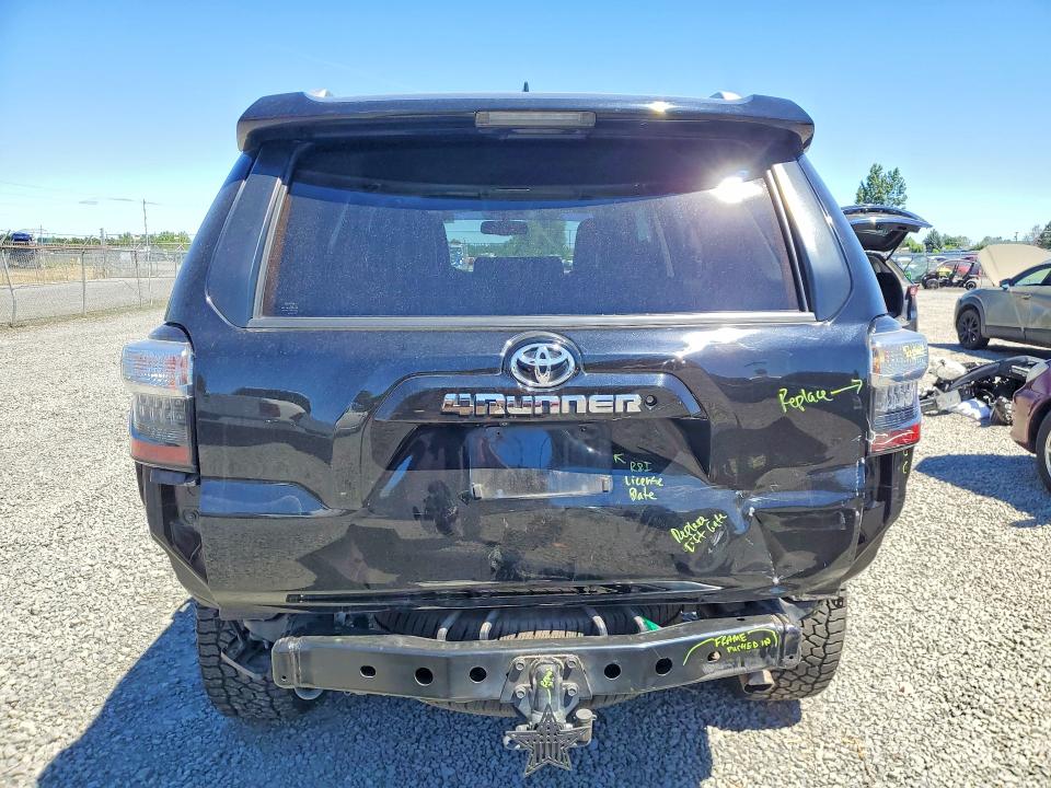 2016 Toyota 4runner VIN JTEBU5JR0G5384023 COPART salvage auction — REAR END, Or - Salvage Title Certificate, sold $6,900 on 2026-07-21 (photo 6)