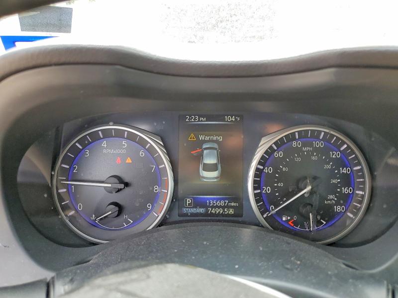 2014 Infiniti VIN JN1BV7AP1EM679715 COPART salvage auction — REAR END, Tx - Certificate Of Title, sold $1,300 on 2026-07-17 (photo 9)