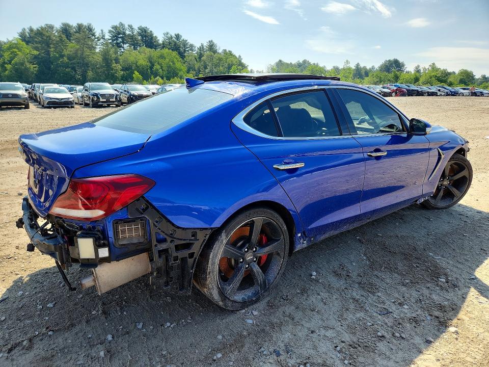 2020 Genesis G70 VIN KMTG74LE2LU042032 COPART salvage auction — FRONT END, Vt - Certificate Of Title (P), sold $2,150 on 2026-07-20 (photo 3)