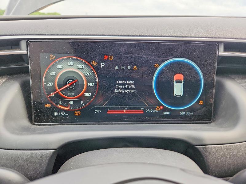 2022 Hyundai Tucson VIN 5NMJFCAE5NH122519 COPART salvage auction — REAR END, Il - Salvage Certificate, sold $8,200 on 2026-07-31 (photo 9)
