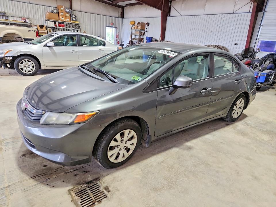 2012 Honda Civic VIN 19XFB2F55CE354563 COPART salvage auction — REAR END, PA - CERTIFICATE OF SALVAGE, sold $750 on 2026-07-02 (photo 1)