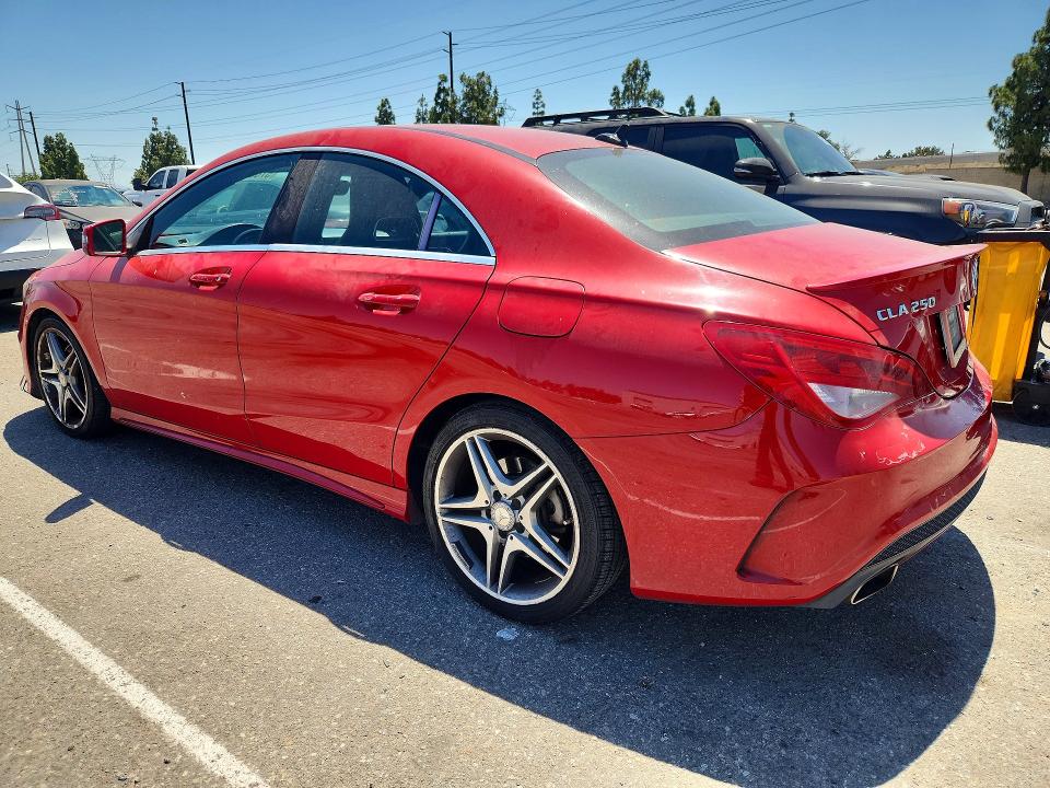 2014 Mercedes-benz Cla-klasse VIN WDDSJ4EB0EN043941 COPART salvage auction — SIDE, CA - SALVAGE CERTIFICATE, sold $500 on 2026-07-28 (photo 2)