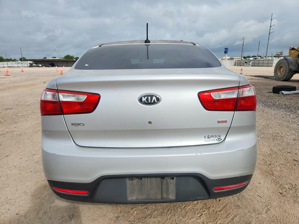 2013 Kia Rio VIN KNADM4A35D6281315 COPART salvage auction — SIDE, Tx - Salvage Vehicle Title, sold $1,200 on 2026-07-08 (photo 6)