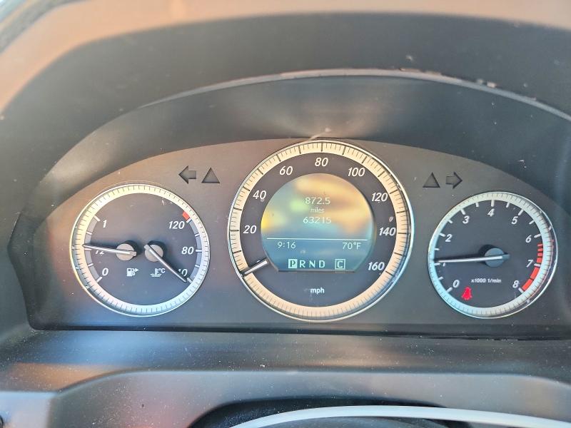 2009 Mercedes-benz C class VIN WDDGF81XX9F221404 COPART salvage auction — FRONT END, Il - Salvage Certificate, sold $850 on 2026-07-14 (photo 9)