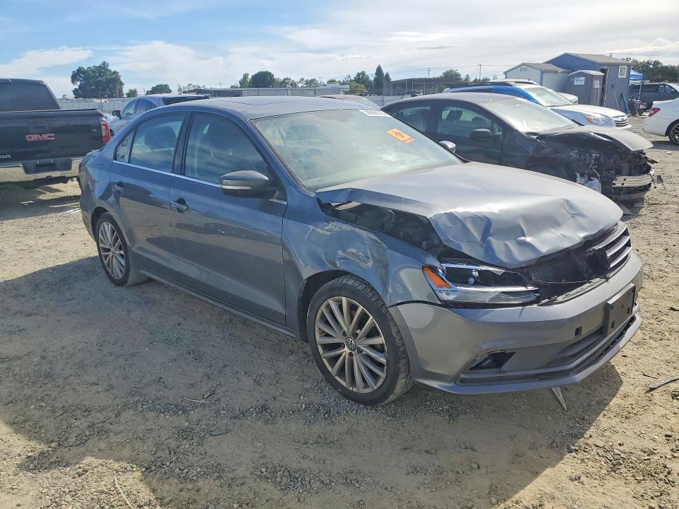 2016 Volkswagen Jetta VIN 3VWL17AJ3GM228427 COPART salvage auction — FRONT END, Ca - Salvage Certificate, sold $725 on 2026-07-09 (photo 4)