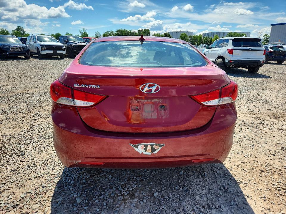 2013 Hyundai VIN KMHDH4AE3DU686377 COPART salvage auction — FRONT END, NY - MV-907A SALVAGE CERTIFICATE, sold $750 on 2026-07-06 (photo 6)
