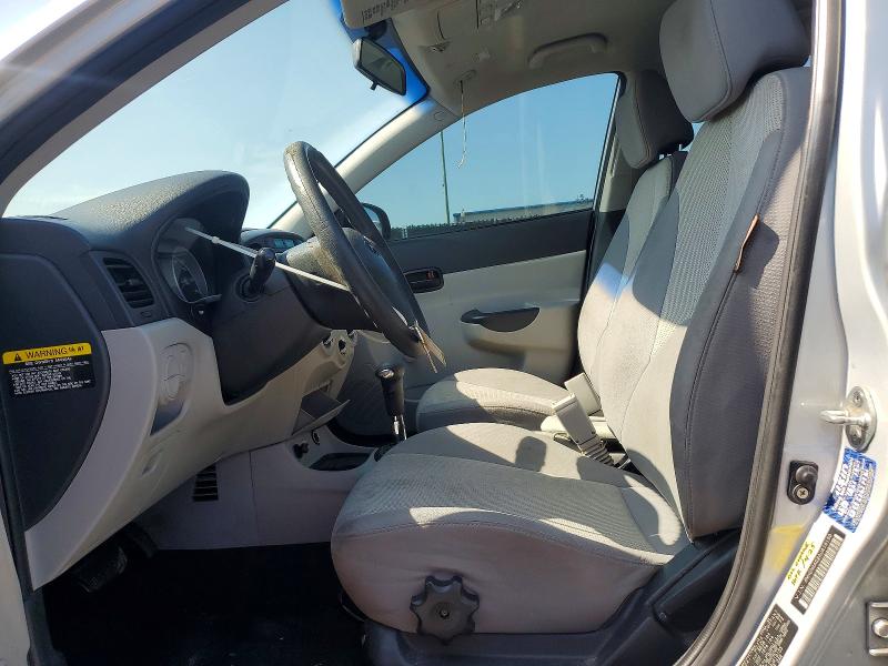 2010 Hyundai Accent VIN KMHCN4AC2AU419133 COPART salvage auction — MINOR DENT/SCRATCHES, Fl - Cert Of Title Slvg Rebuildable, sold $500 on 2026-07-09 (photo 7)