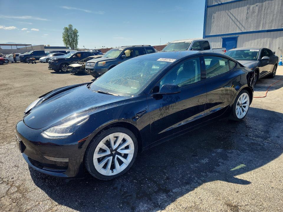 2022 Tesla Model 3 VIN 5YJ3E1EA4NF286594 COPART salvage auction — FRONT END, Nv - Salvage Title, sold $4,000 on 2026-07-06 (photo 1)