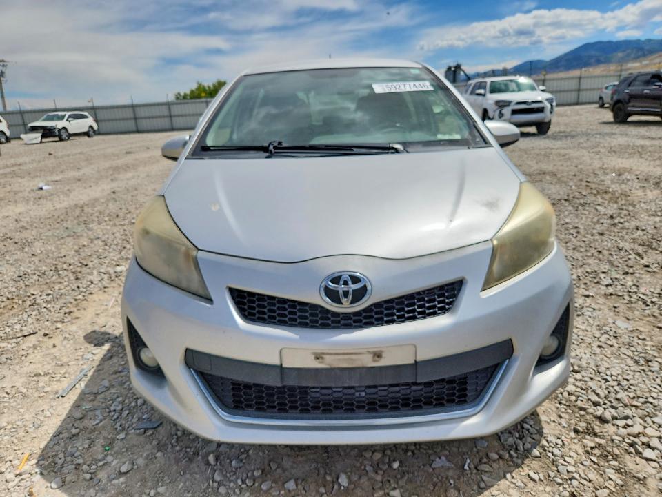2013 Toyota Yaris VIN JTDKTUD36DD542293 COPART salvage auction — SIDE, Ut - Salvage Certificate, sold $750 on 2026-07-21 (photo 5)