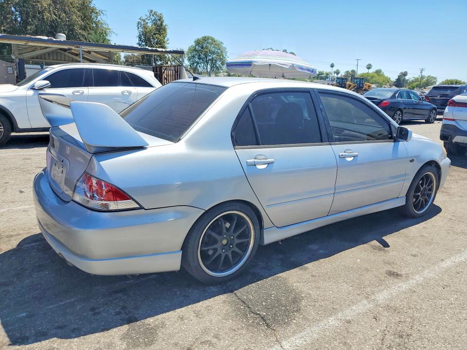 2004 Mitsubishi Lancer VIN JA3AJ66F84U046494 COPART salvage auction — VANDALISM, Ca - Salvage Certificate, sold $375 on 2026-07-24 (photo 3)