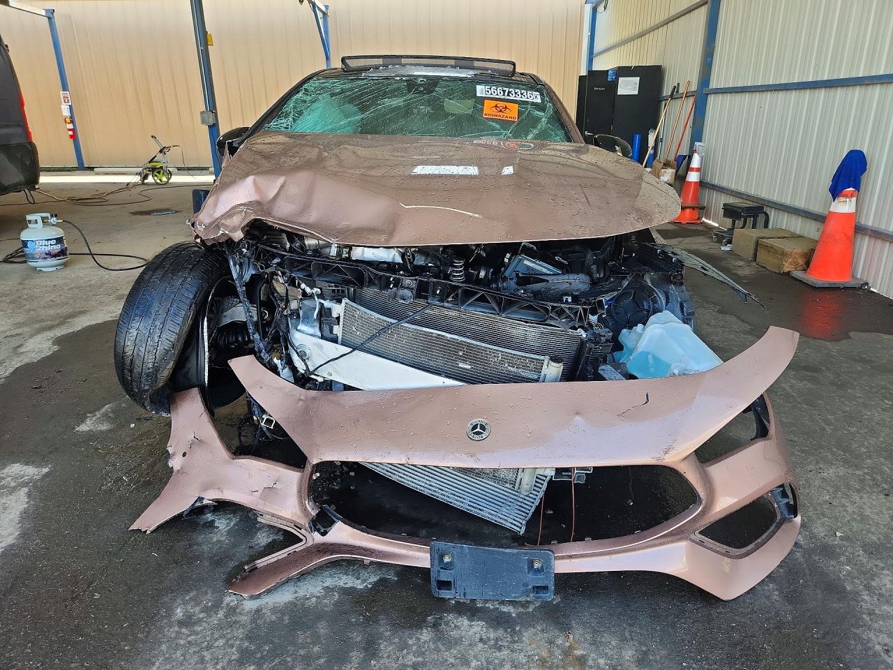 2022 Mercedes-Benz CLA-Class VIN W1K5J4GB0NN267012 COPART salvage auction — Front End, CO - CERTIFICATE OF TITLE, sold $2,050 on 2026-07-09 (photo 5)