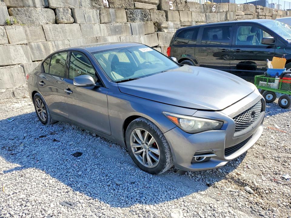 2015 Infiniti Q50 VIN JN1BV7AR2FM403174 COPART salvage auction — MINOR DENT/SCRATCHES, Oh - Cert Of Title-Rebuilt Salvage, sold $1,300 on 2026-07-10 (photo 4)