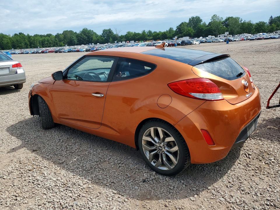 2015 Hyundai Veloster VIN KMHTC6AD5FU222930 COPART salvage auction — FRONT END, Ny - Mv-907A Salvage Certificate, sold $675 on 2026-07-27 (photo 2)