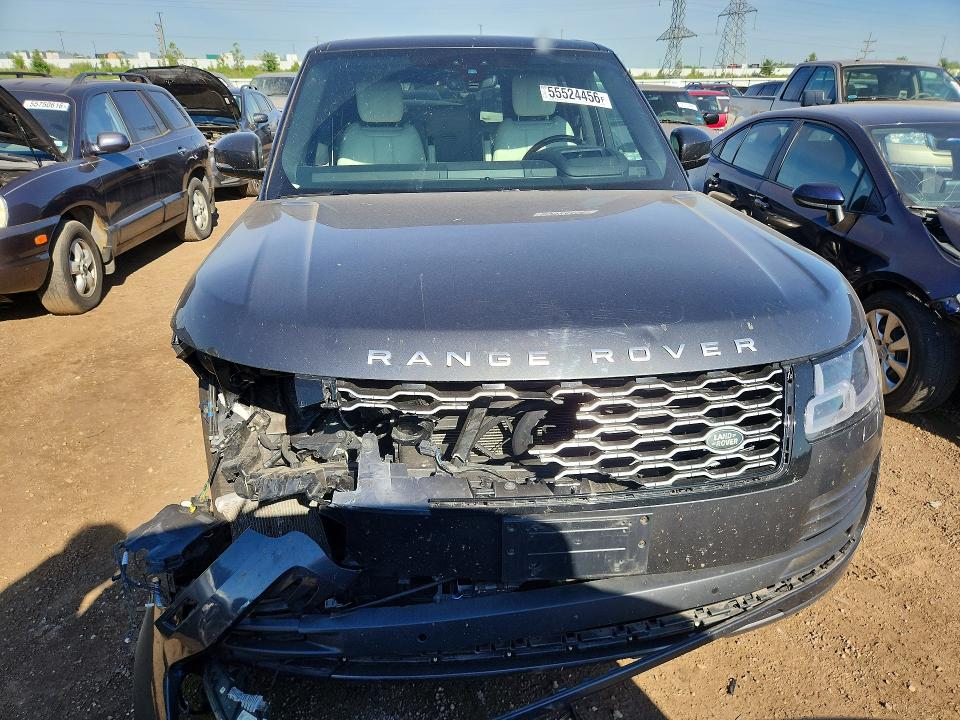 2020 Land rover RANGE ROVER VIN SALGS2RU4LA576000 COPART salvage auction — FRONT END, Sc - Salvage Title, sold $17,600 on 2026-07-09 (photo 5)